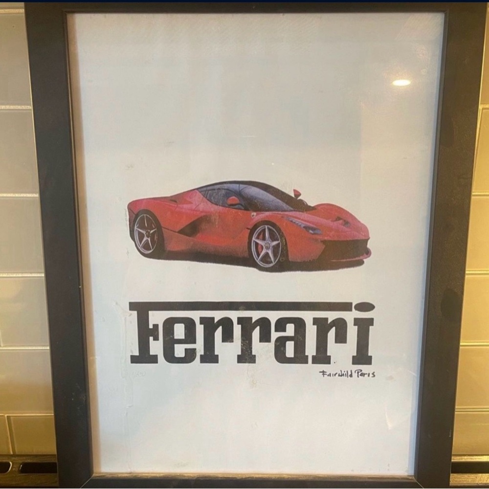 Ferrari wall art work
